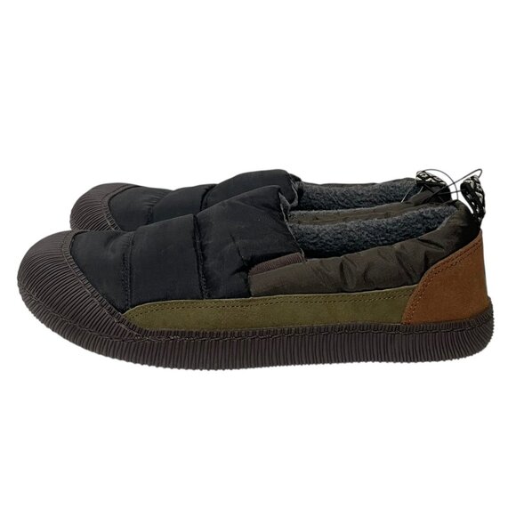 Staheekum Men's Puff Slip On Shoes Black Sz 10 Nylon Suede Water Repellent NEW - Picture 2 of 10